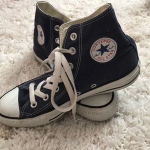 Converse Navy Blue High Tops